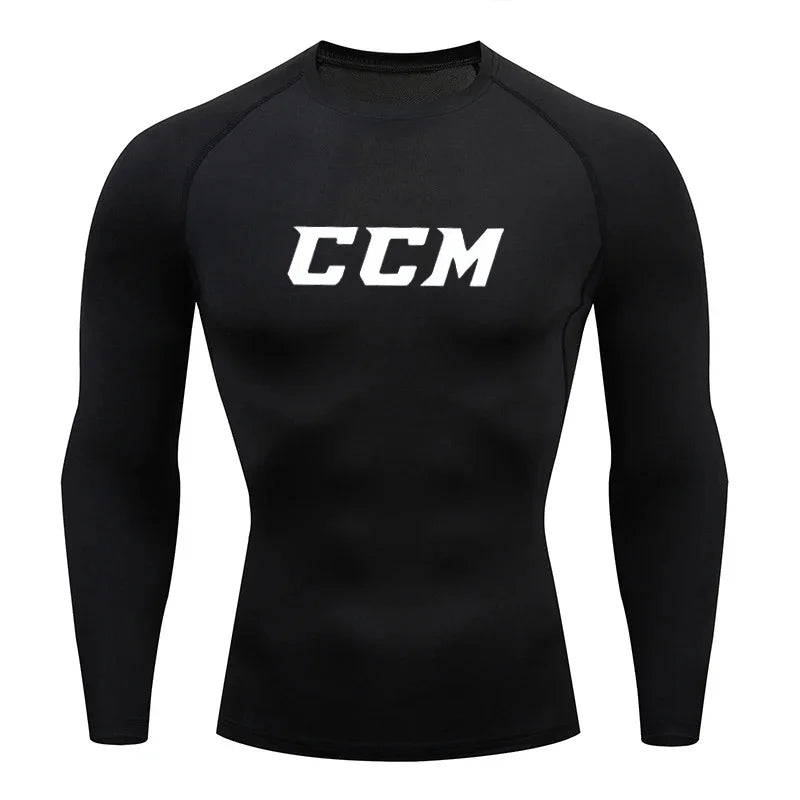Men's "Performance Stretch" Compression Long Sleeve – Premium Gym & Running Base Layer