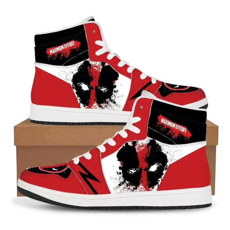 Official Bandai "Spider-Man" High-Top Sneakers – Premium Anime Style Basketball Shoes