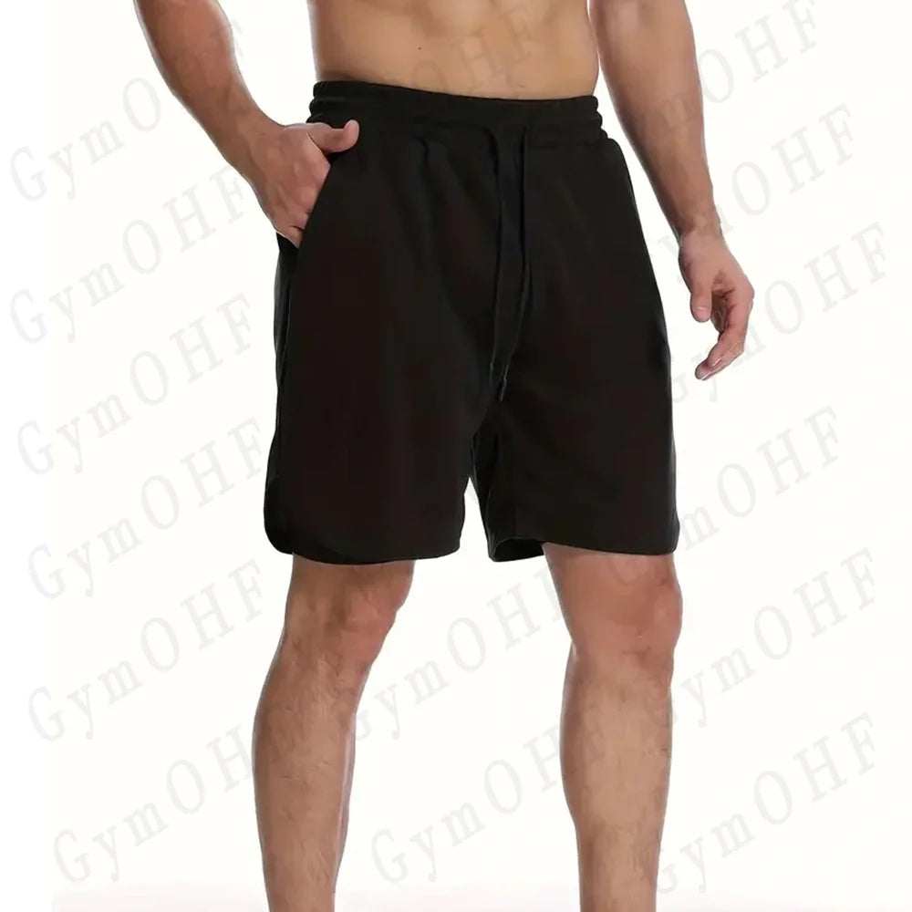 Men's "Heroic Spirit" Anime 2-in-1 Fitness Set – Compression Tee & Double-Deck Shorts