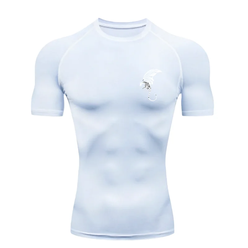 Men's "Black Dragon" 2026 Compression Shirt – Premium Athletic Training Tee