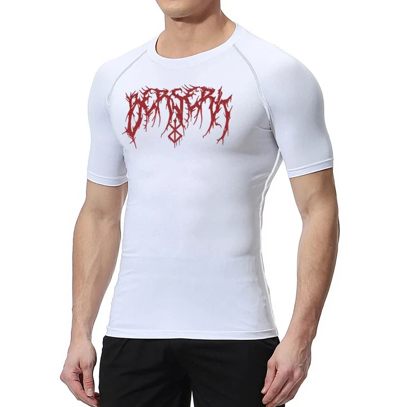 "LAMLKKY" Berserk "Guts" Compression Shirt – Premium Anime Gym Rash Guard