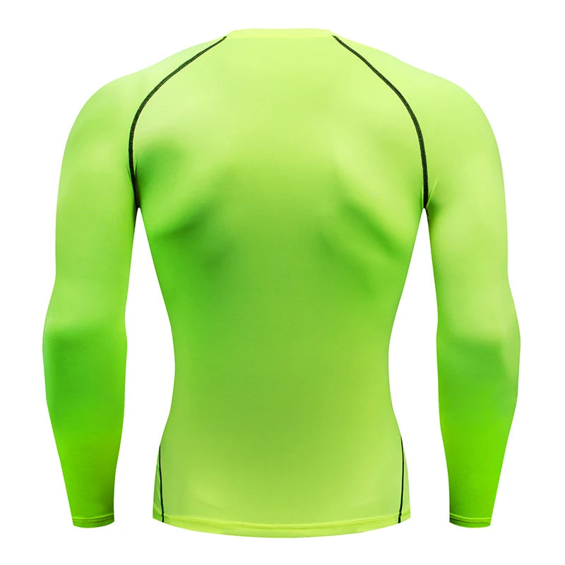 Men's "Pro-Fit" Compression Long Sleeve – Premium Rash Guard for BJJ, MMA & Gym