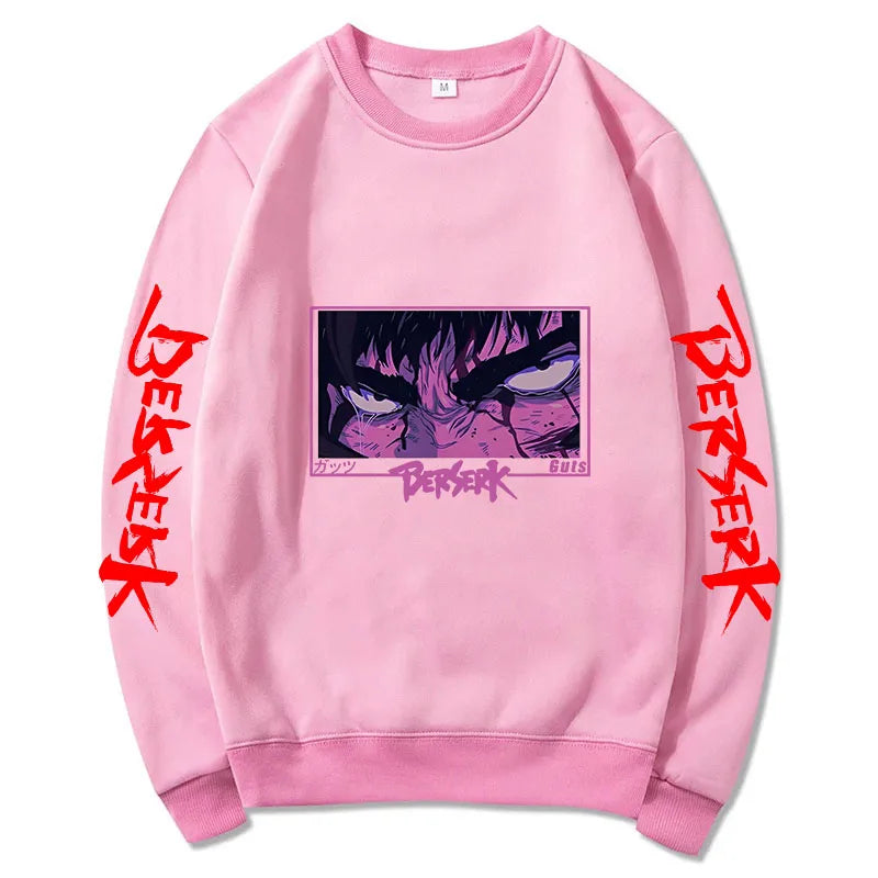 Official Berserk "Guts" Graphic Crewneck – Premium Harajuku Style Anime Sweatshirt