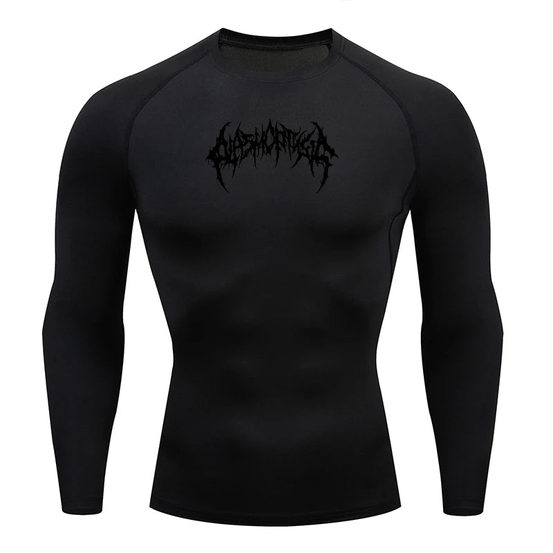 Men's "Pro-Fit" Compression Long Sleeve – Premium Rash Guard for BJJ, MMA & Gym