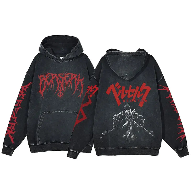 Premium 100% Cotton Gothic Hoodie – Heavyweight Minimalist Sweatshirt for Men & Women