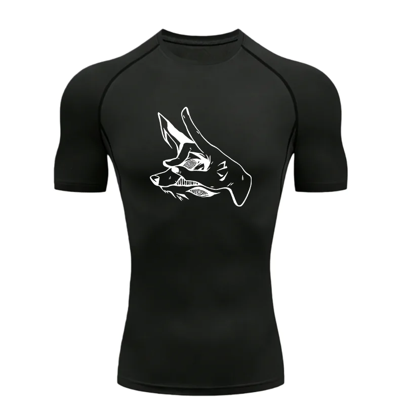 Men's "Fox Head" 2026 Compression Shirt – Premium Athletic Rash Guard for Training & Fitness