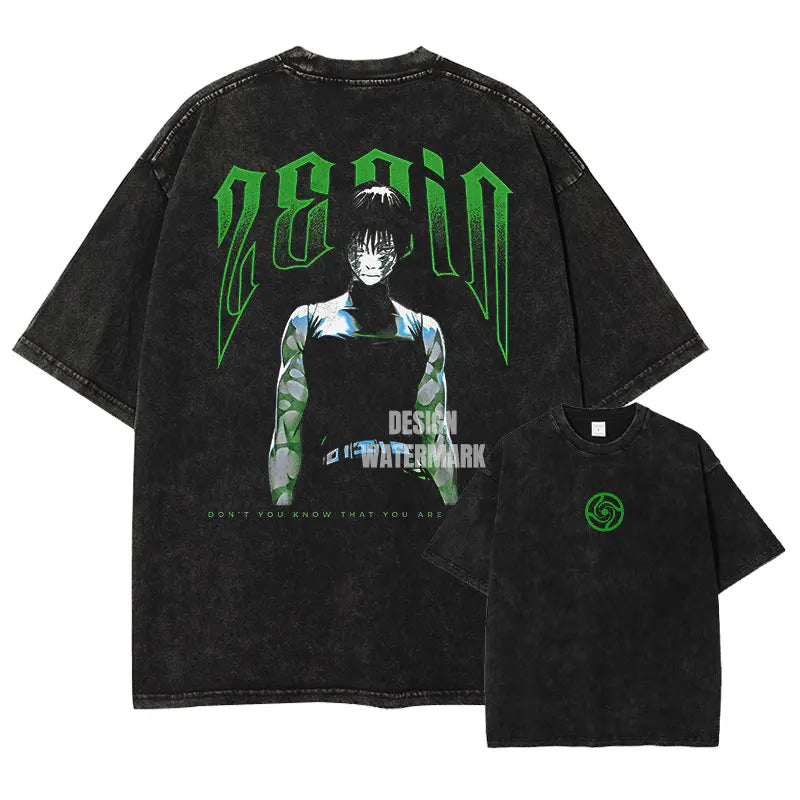 Official Bandai Jujutsu Kaisen "Itadori Yuuji" Vintage Washed T-Shirt – Premium Anime Streetwear