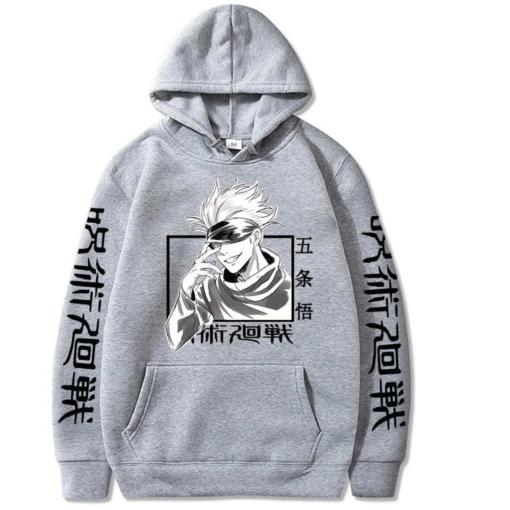 Official Satoru Gojo Jujutsu Kaisen Hoodie – Premium Warm Fleece Anime Sweatshirt