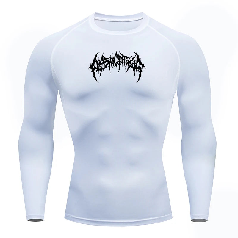 Men's "Pro-Fit" Compression Long Sleeve – Premium Rash Guard for BJJ, MMA & Gym