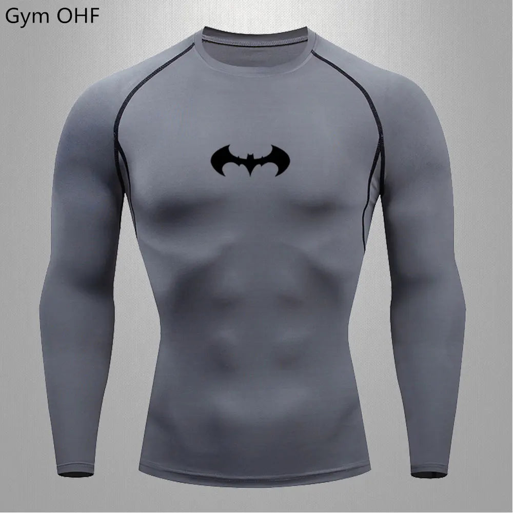 Men's "Elite Performance" Compression Long Sleeve – Premium Rash Guard for Gym, BJJ & Running