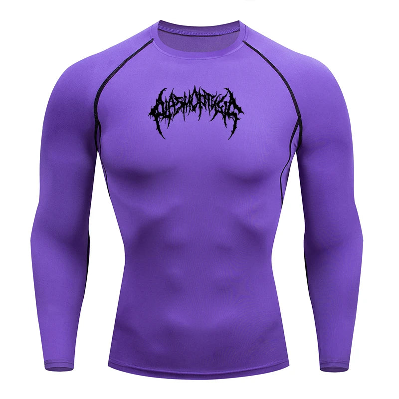 Men's "Pro-Fit" Compression Long Sleeve – Premium Rash Guard for BJJ, MMA & Gym