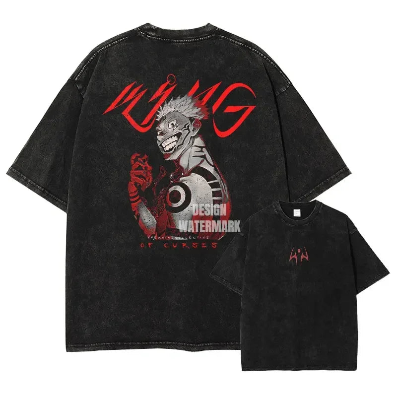 Official Jujutsu Kaisen "Choso" Vintage Washed T-Shirt – Premium Oversized Anime Streetwear