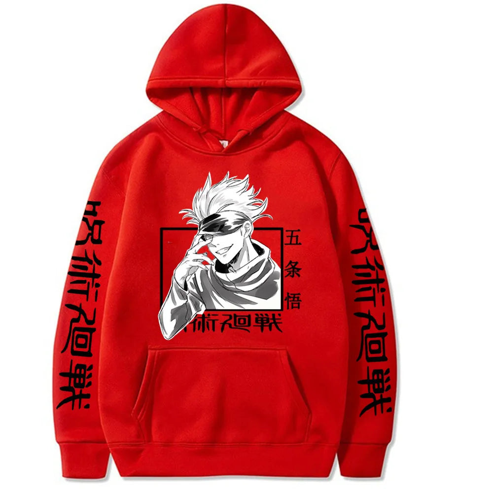Official Satoru Gojo Jujutsu Kaisen Hoodie – Premium Warm Fleece Anime Sweatshirt