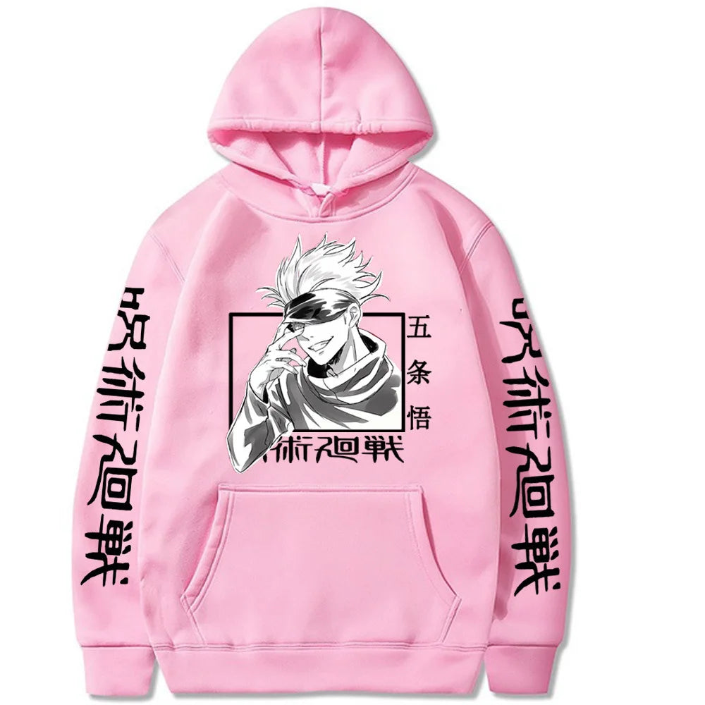 Official Satoru Gojo Jujutsu Kaisen Hoodie – Premium Warm Fleece Anime Sweatshirt