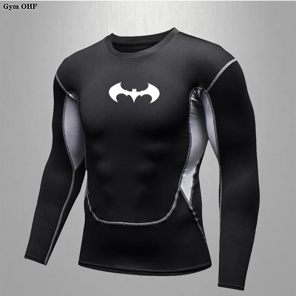 Men's "Elite Performance" Compression Long Sleeve – Premium Rash Guard for Gym, BJJ & Running