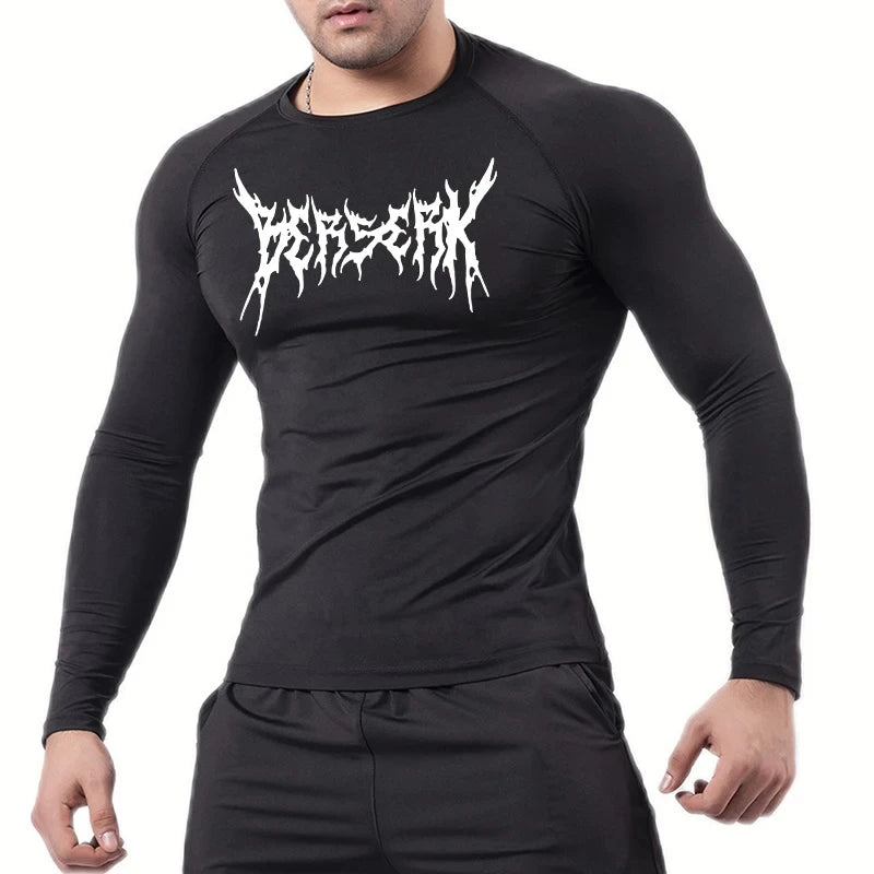 "LAMLKKY" Berserk "Guts" Compression Shirt – Premium Anime Gym Rash Guard