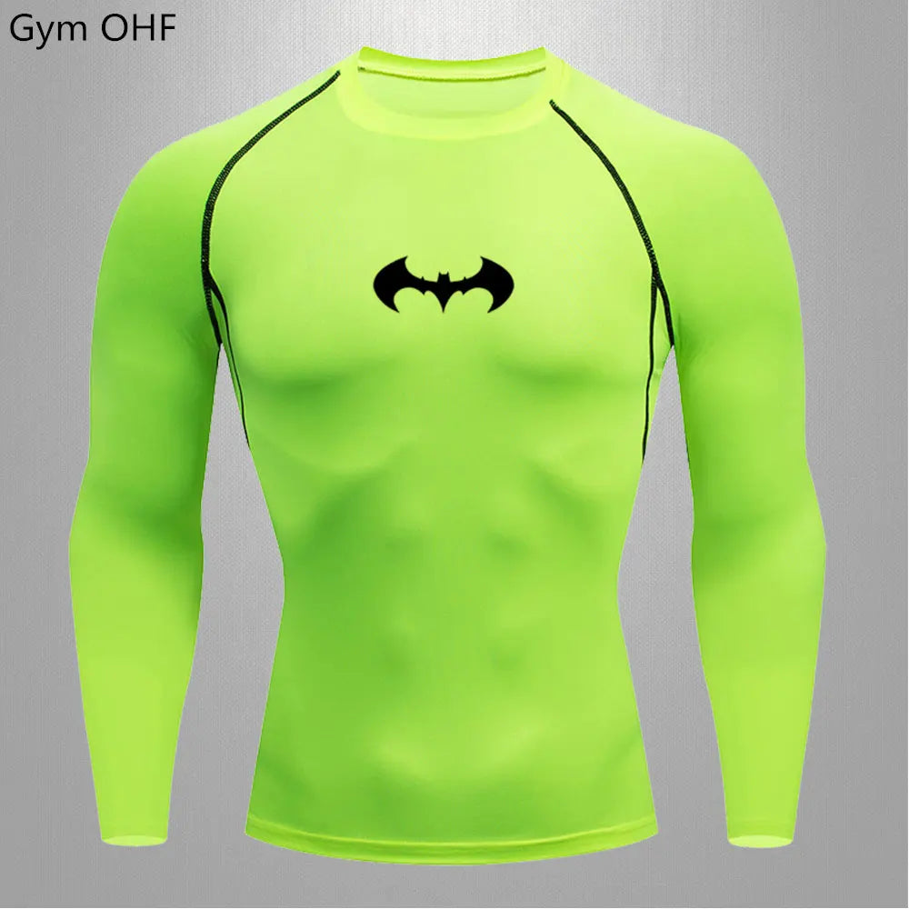 Men's "Elite Performance" Compression Long Sleeve – Premium Rash Guard for Gym, BJJ & Running