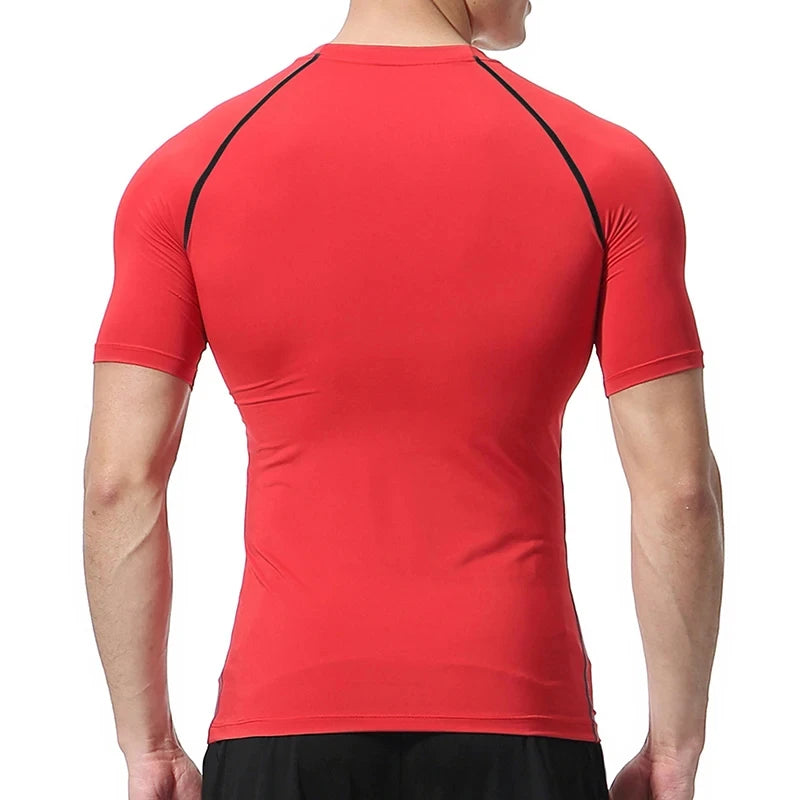 Men's "Bat Warrior" Compression Shirt – Premium Short Sleeve Rash Guard for Gym & BJJ