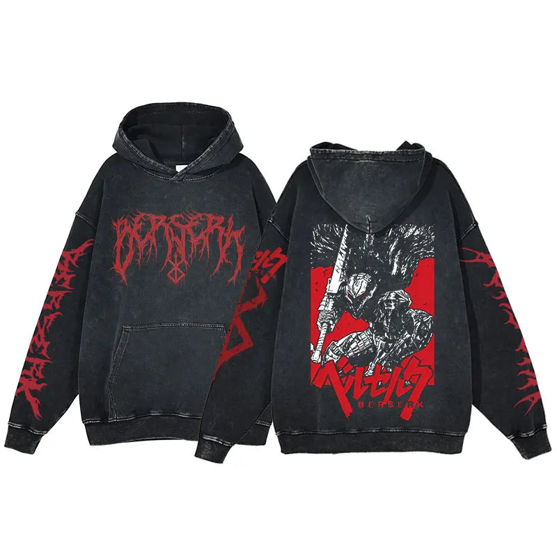 Premium 100% Cotton Gothic Hoodie – Heavyweight Minimalist Sweatshirt for Men & Women