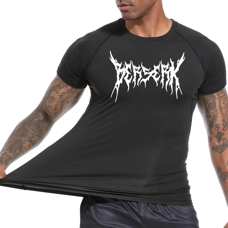 "LAMLKKY" Berserk "Guts" Compression Shirt – Premium Anime Gym Rash Guard