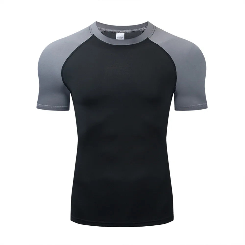 Men's "Dark Knight" Compression Shirt – Premium Bat-Graphic Athletic Tee for Gym & Running