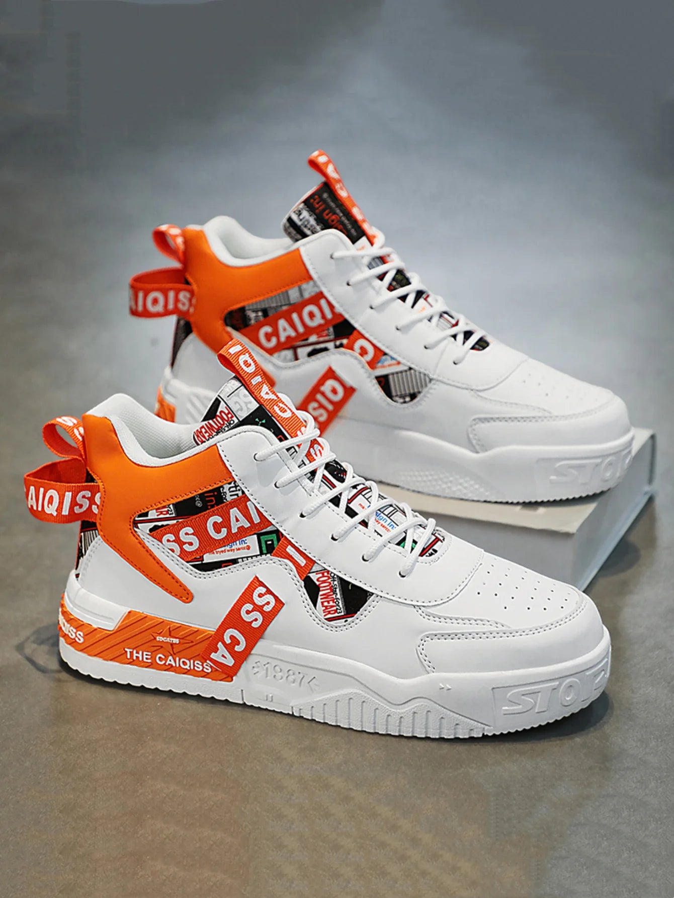 Men's "Cloud-Walk" Ultra-Light Skateboard Shoes – Breathable High-Elasticity Urban Sneakers