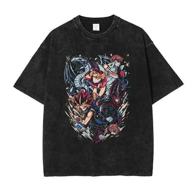 Official Bandai Yu-Gi-Oh! "Dark Magician" T-Shirt – Premium Manga Vol. 19-21 Graphic Tee