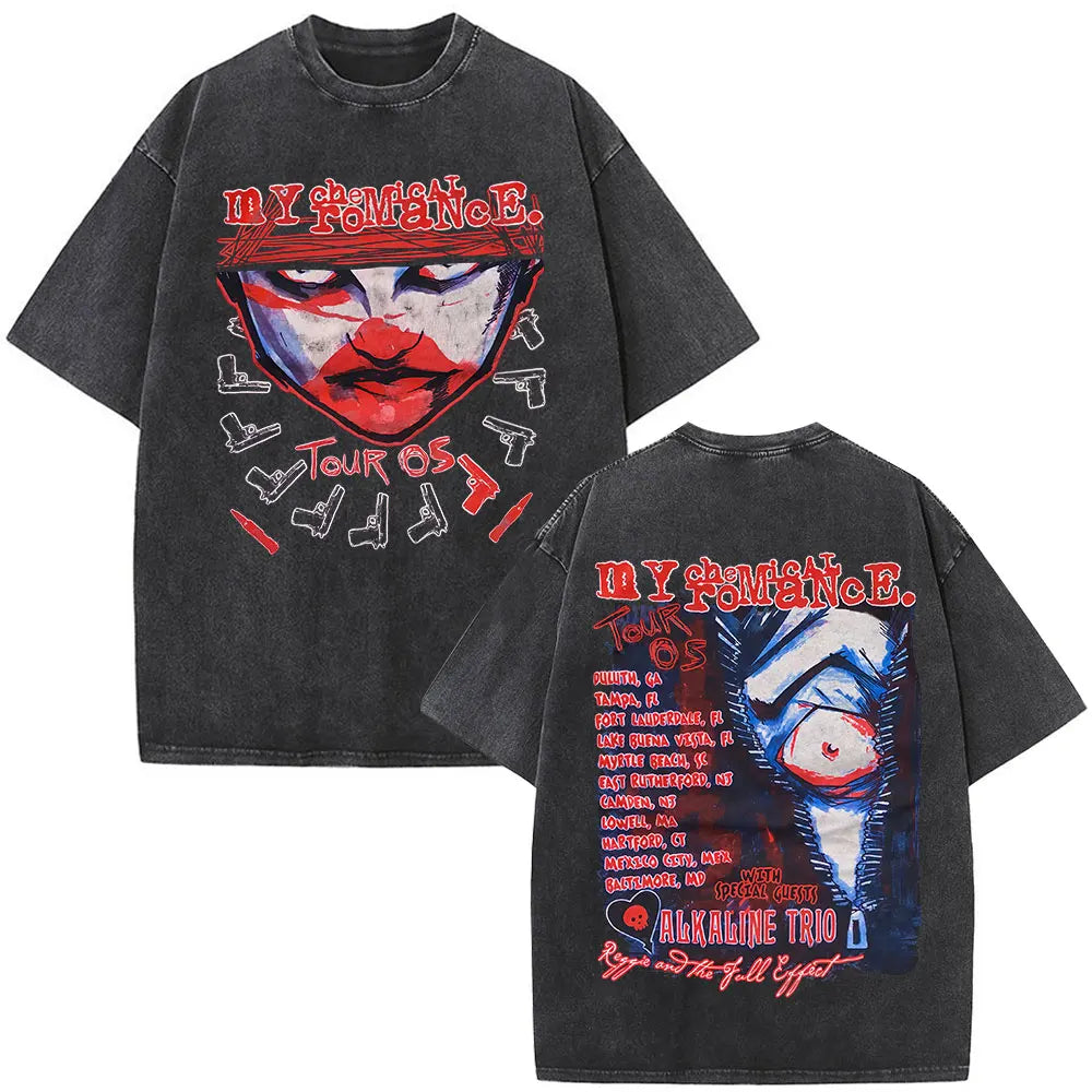Official My Chemical Romance "The Black Parade" Vintage Washed T-Shirt – Premium 2025 Tour Merch