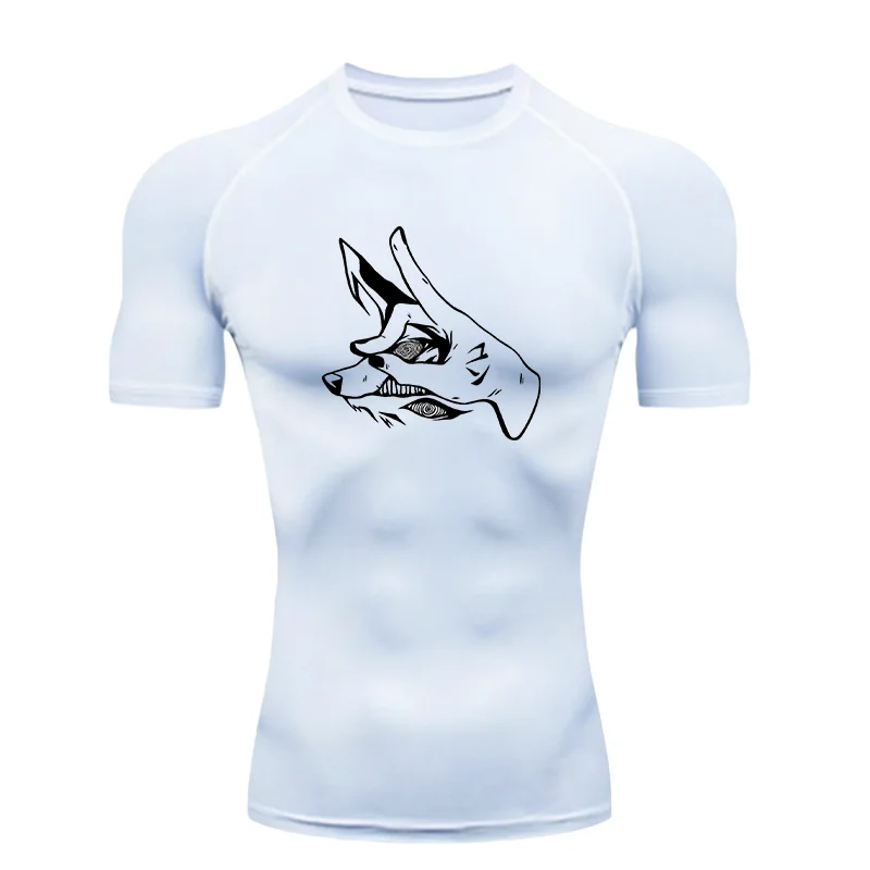 Men's "Fox Head" 2026 Compression Shirt – Premium Athletic Rash Guard for Training & Fitness