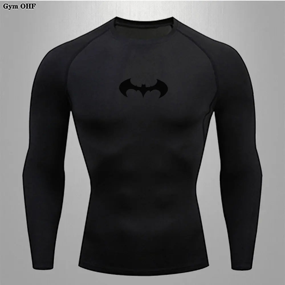 Men's "Elite Performance" Compression Long Sleeve – Premium Rash Guard for Gym, BJJ & Running