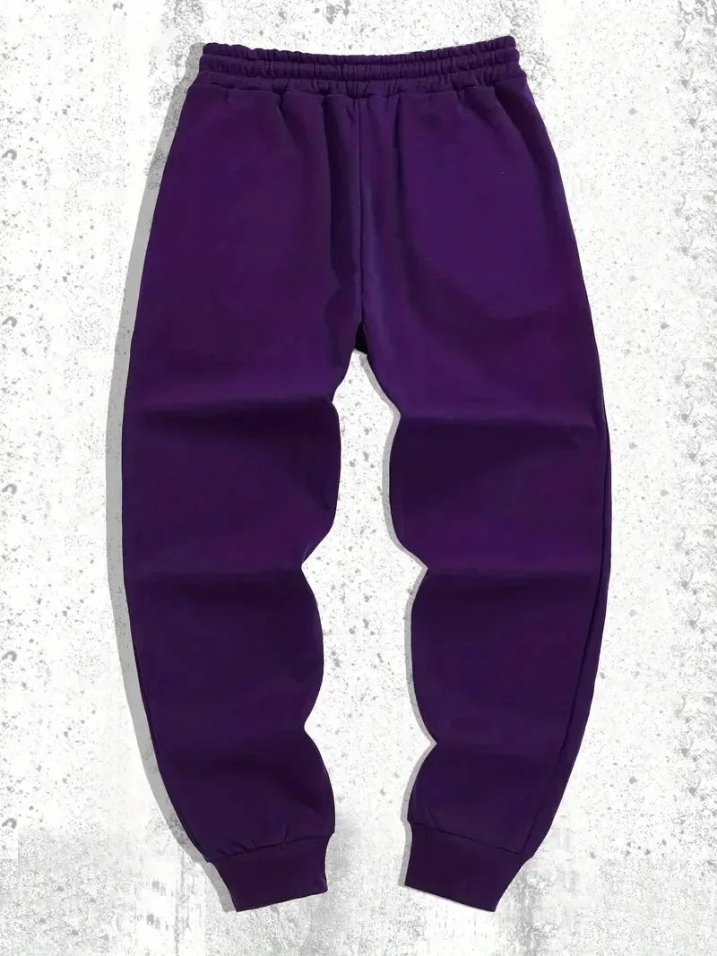 Men's "Urban Letter" Autumn Joggers – Premium Midweight Sweatpants (Sizes up to 6XL)