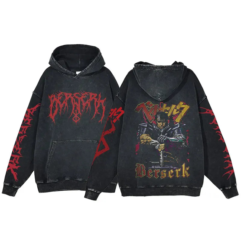 Premium 100% Cotton Gothic Hoodie – Heavyweight Minimalist Sweatshirt for Men & Women