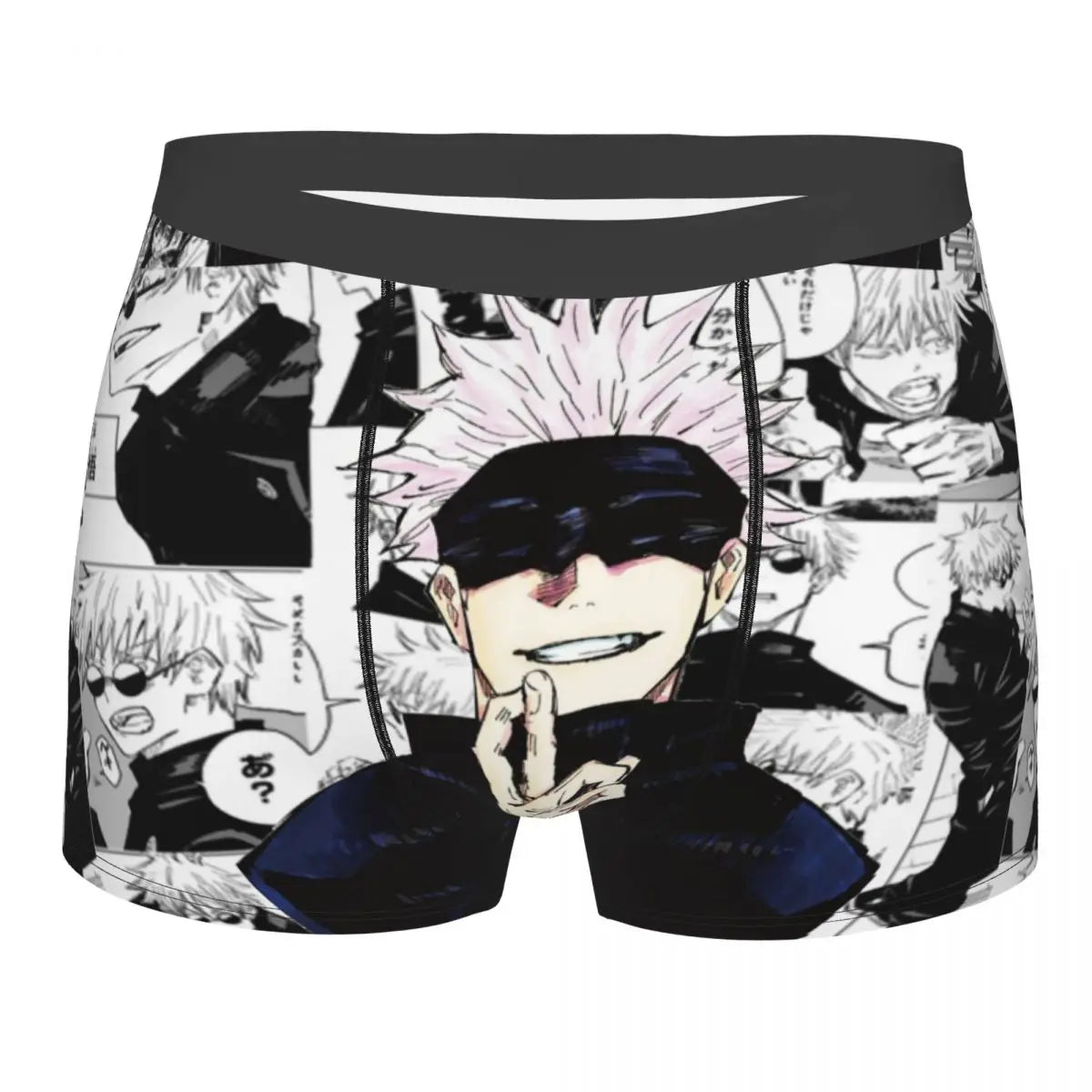 Official Satoru Gojo Jujutsu Kaisen Boxer Briefs – Premium Manga Collage Edition