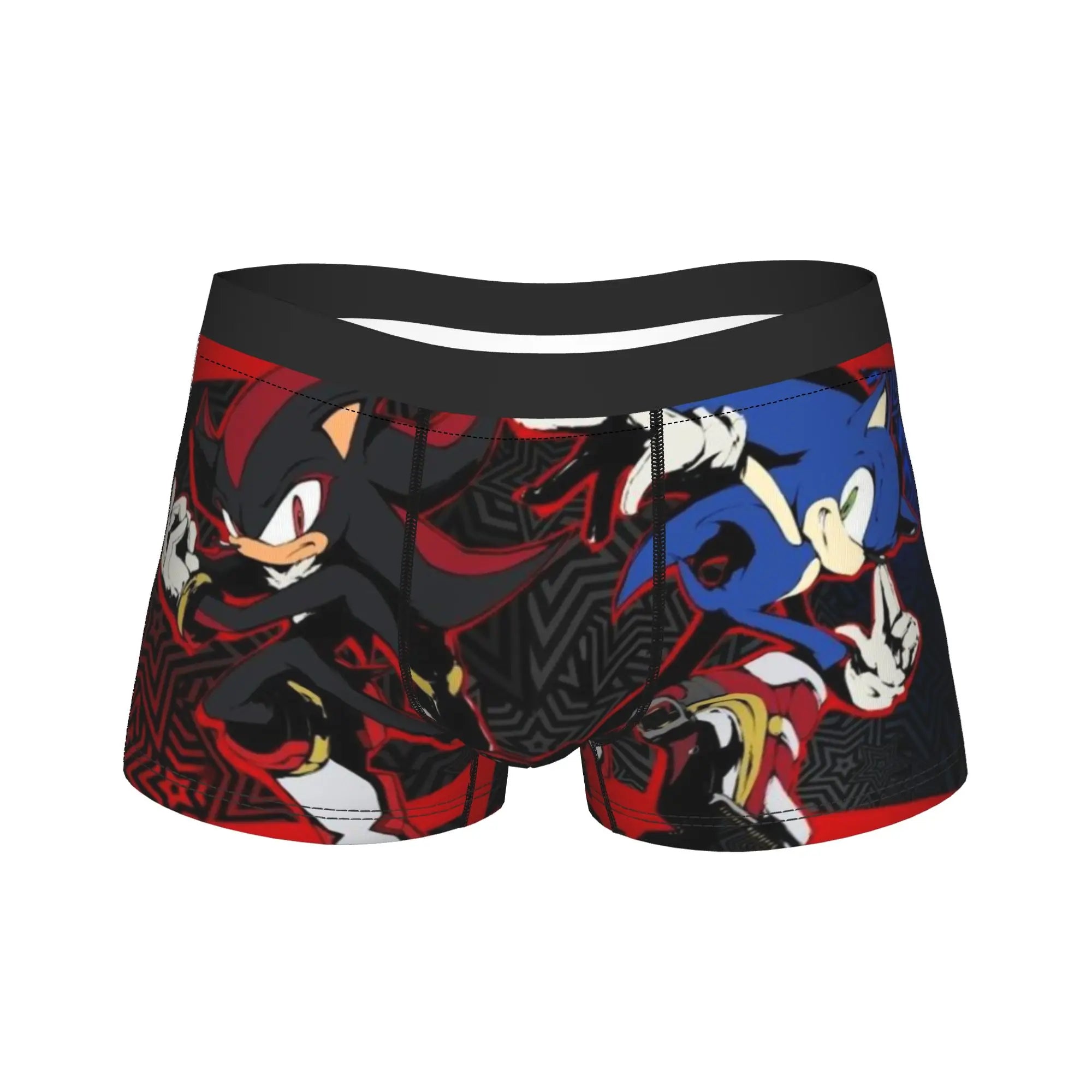 Official Sonic & Shadow Anime Boxer Briefs – Premium Breathable Men's Underwear