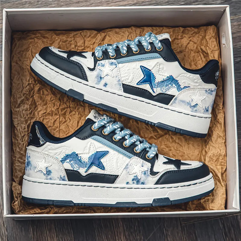 Official Chinese Dragon Designer Sneakers – Premium Leather 2024 Fashion Trend