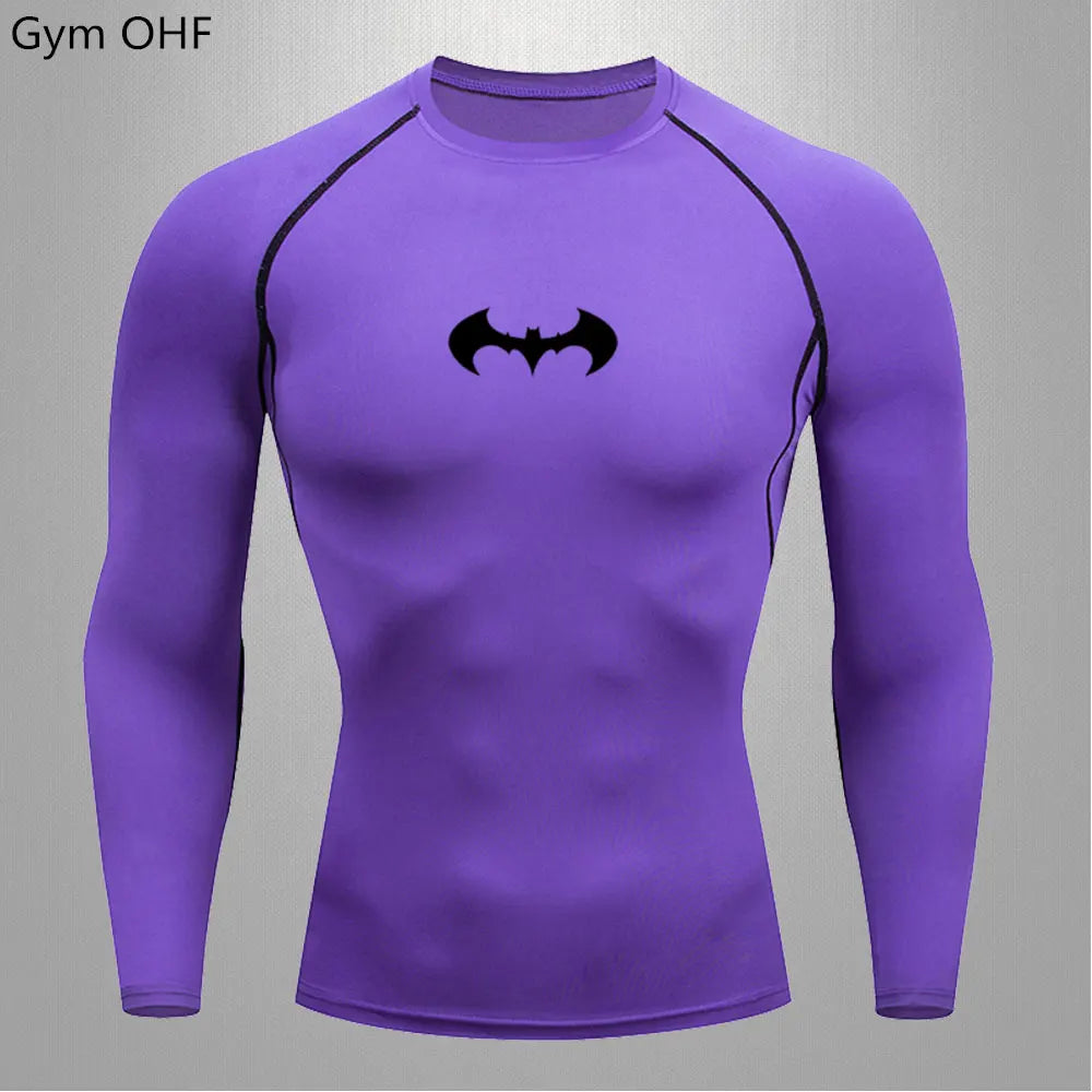 Men's "Elite Performance" Compression Long Sleeve – Premium Rash Guard for Gym, BJJ & Running