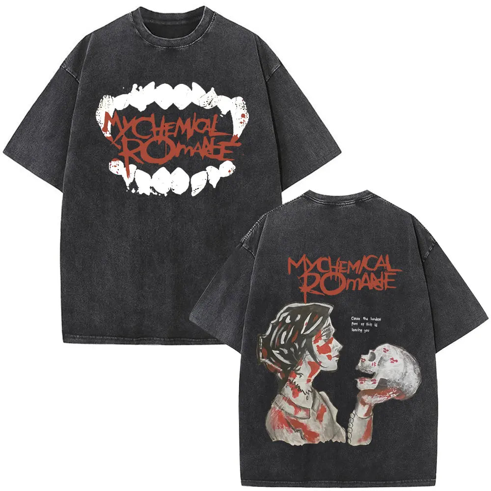 Official My Chemical Romance "The Black Parade" Vintage Washed T-Shirt – Premium 2025 Tour Merch