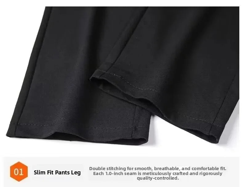 Men's "Dark Urban" Gothic Jogger Pants – Premium Straight-Leg Skinny Streetwear