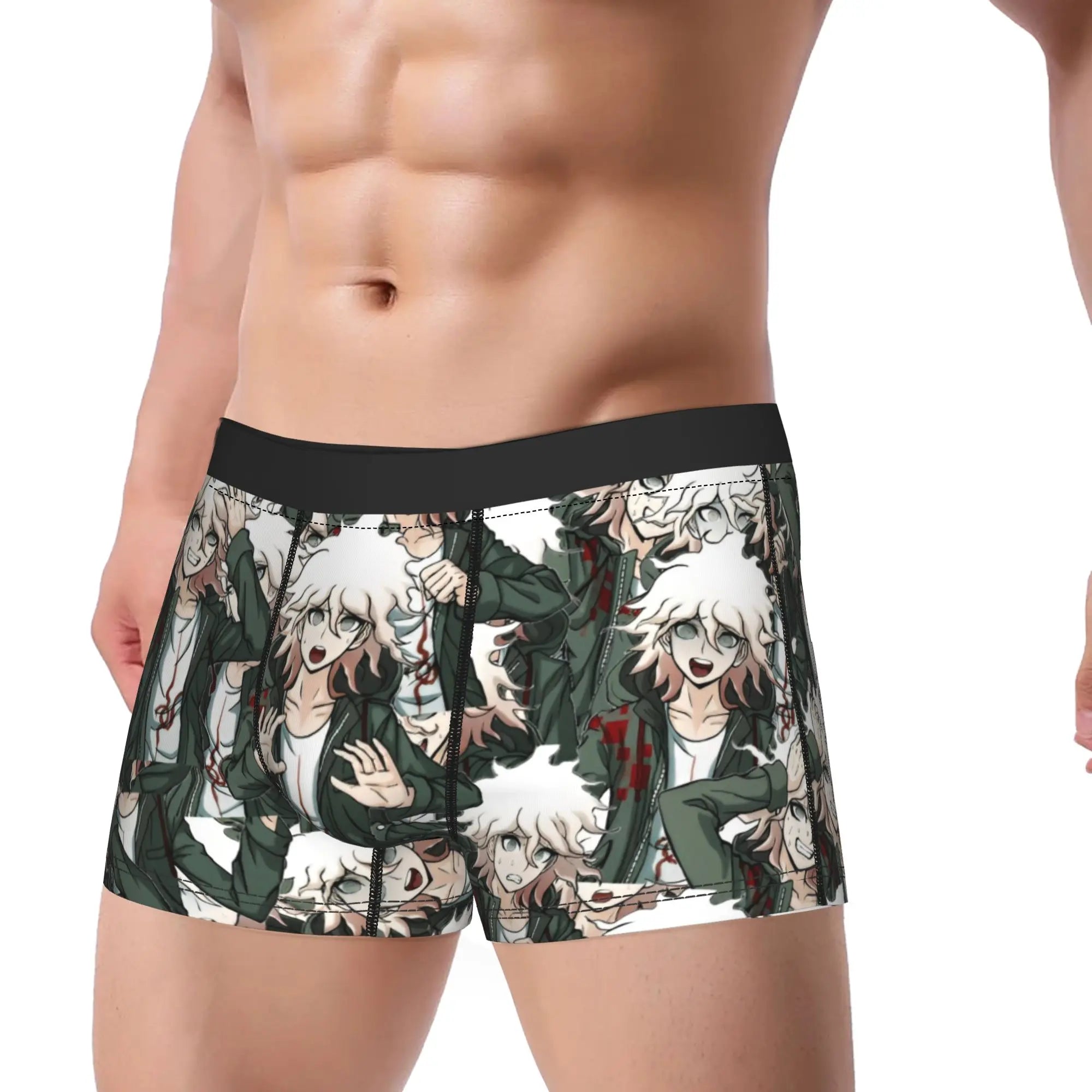 Official Nagito Komaeda "Danganronpa" Boxer Briefs – Premium Anime Men's Underwear