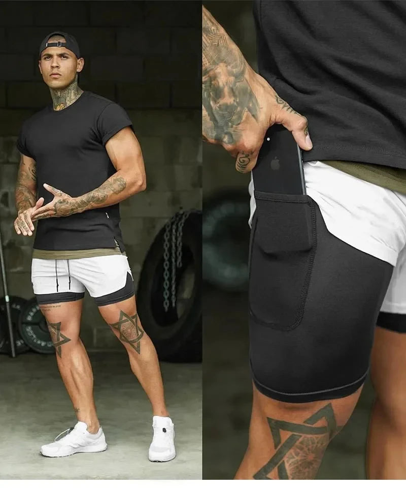 Official Hunter x Hunter 2-in-1 Performance Shorts – Premium Anime Gym Bilayer Shorts