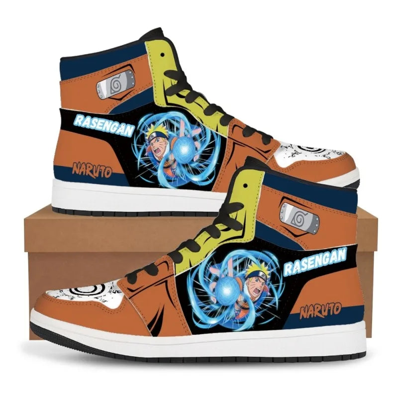 Official Bandai "Naruto: Itachi Akatsuki" Sneakers – Premium Flannel Anime Casual Shoes