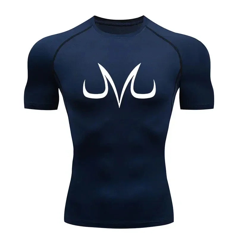 Men's "Anime Aesthetic" Compression Tee – Quick-Dry Summer Gym & Fitness Top