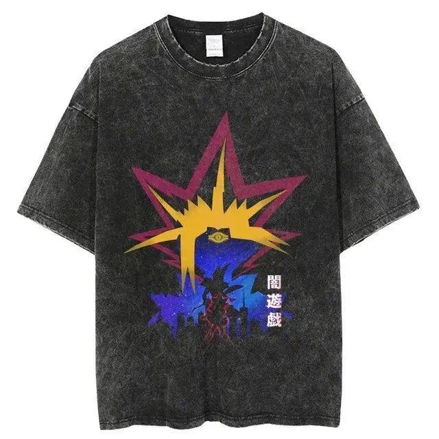 Official Bandai Yu-Gi-Oh! "Dark Magician" T-Shirt – Premium Manga Vol. 19-21 Graphic Tee