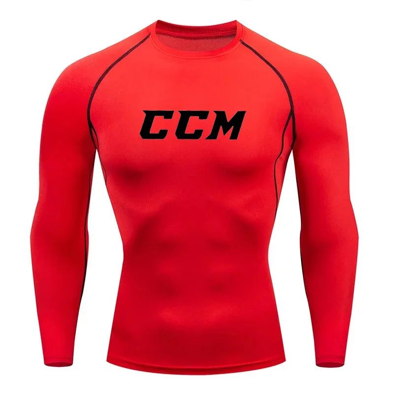 Men's "Performance Stretch" Compression Long Sleeve – Premium Gym & Running Base Layer