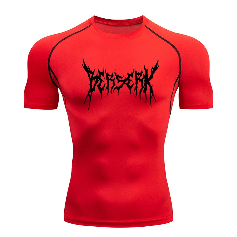 "LAMLKKY" Berserk "Guts" Compression Shirt – Premium Anime Gym Rash Guard