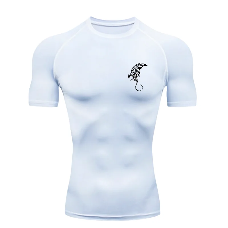 Men's "Black Dragon" 2026 Compression Shirt – Premium Athletic Training Tee