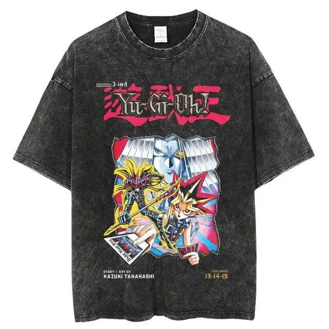 Official Bandai Yu-Gi-Oh! "Dark Magician" T-Shirt – Premium Manga Vol. 19-21 Graphic Tee