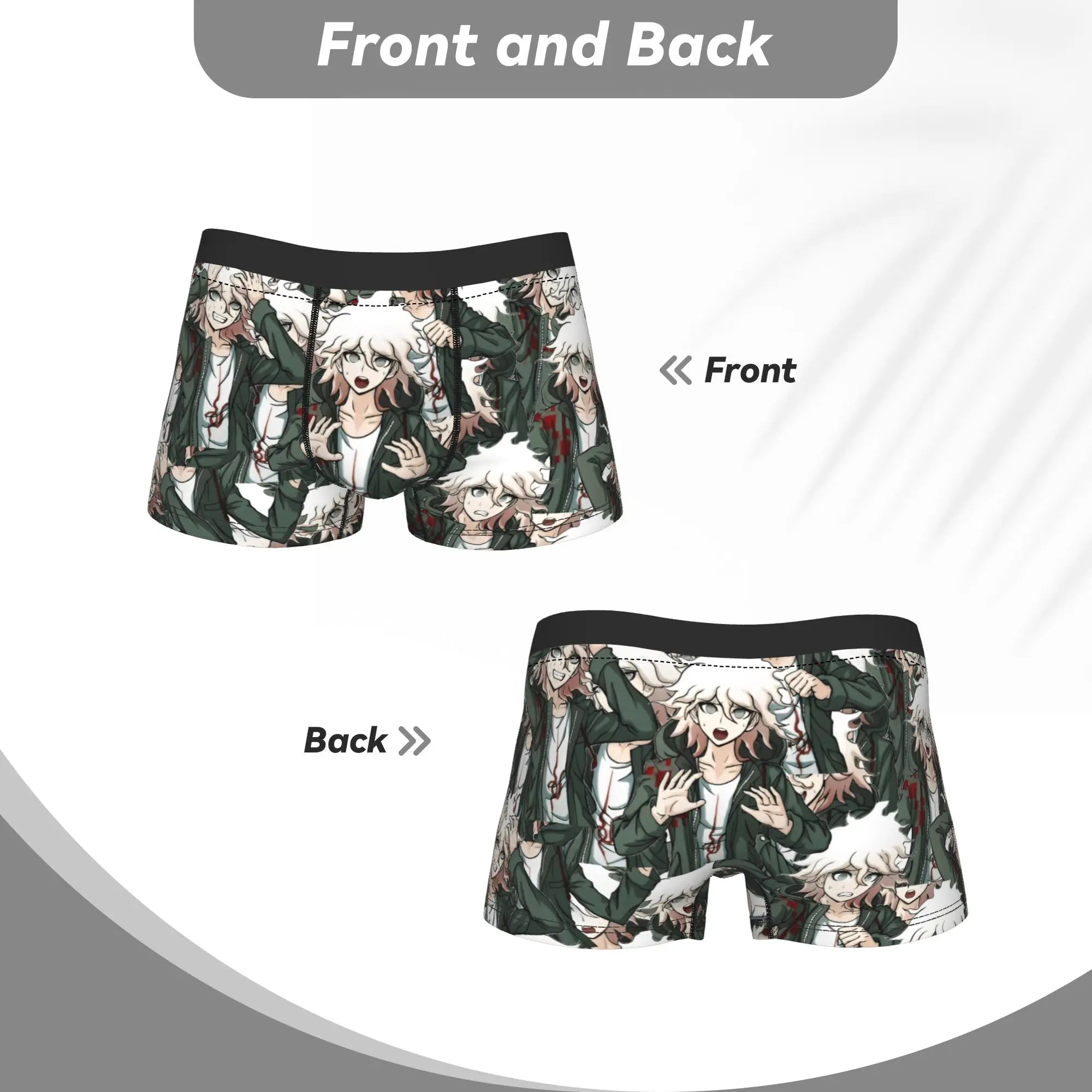 Official Nagito Komaeda "Danganronpa" Boxer Briefs – Premium Anime Men's Underwear