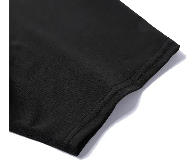 Men's "Elite Motion" Compression Shirt – Quick-Dry Graphic Athletic Tee for Gym & Fitness