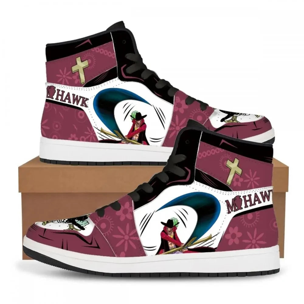 Official Bandai "One Piece: Luffy & Zoro" Sneakers – Premium Anime Casual Board Shoes